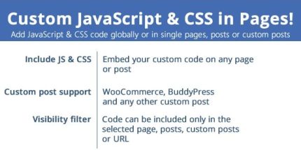 Custom JavaScript & CSS in Pages