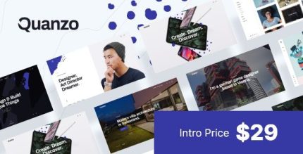 Quanzo Personal Portfolio WordPress Theme