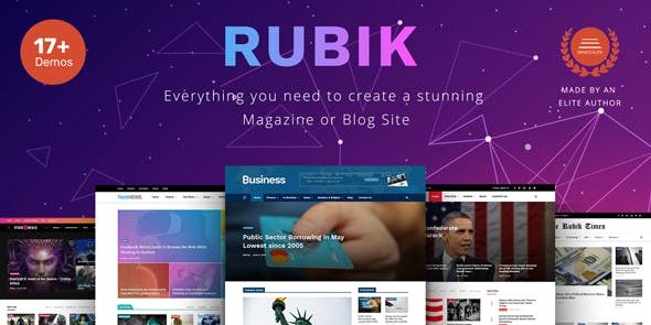 Rubik 2.9.2 – A Perfect Theme for Blog Magazine Website