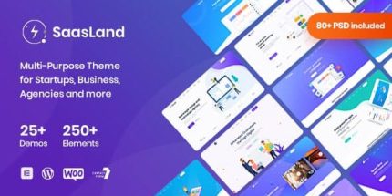 SaasLand - MultiPurpose WordPress Theme for Saas & Startup