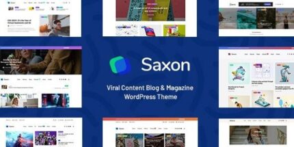 Saxon - Viral Content Blog & Magazine WordPress Theme