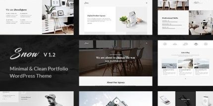 Snow - Minimal & Clean WordPress Portfolio Theme