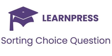 LearnPress Sorting Choice Question
