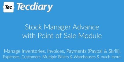 Stock Manager Advance with Point of Sale Module