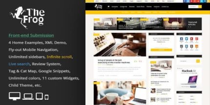 The Frog - Creative News - Blog Magazine - Front-end Submission WP Theme
