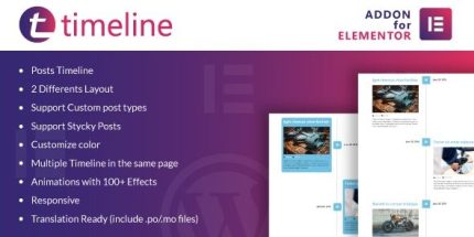Timeline for Elementor - Wordpress Plugin