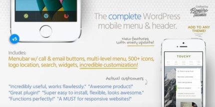 Touchy - WordPress Mobile Menu Plugin