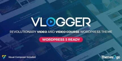 Vlogger - Professional Video & Tutorials WordPress Theme