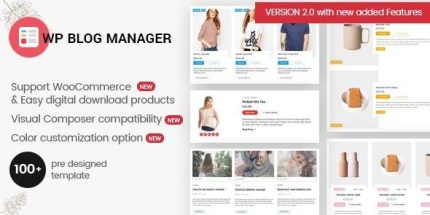 WP Blog Manager - Plugin to Manage - Design WordPress Blog