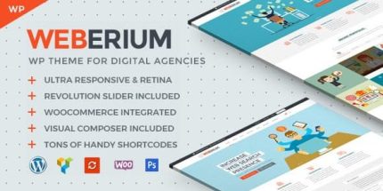Weberium - Responsive WordPress Theme Tailored for Digital Agencies