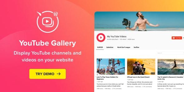 YouTube Plugin - WordPress YouTube Gallery