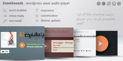 ZoomSounds - WordPress Wave Audio Player with Playlist