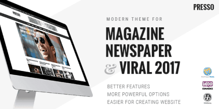 PRESSO - Modern Magazine / Newspaper / Viral Theme