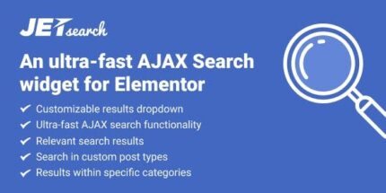 JetSearch - An ultra-fast AJAX Search widget for Elementor