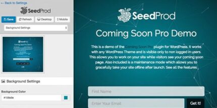 SeedProd Coming Soon Pro + Maintenance Mode - Plugin for WP