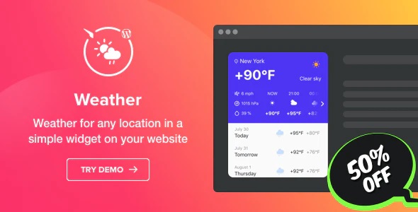 Elfsight Weather Forecast