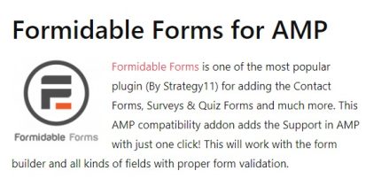AMP Formidable Forms
