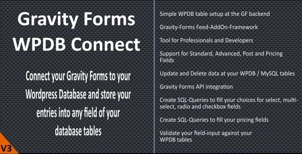 Gravity Forms WPDB/MySQL Connect 3.8.0