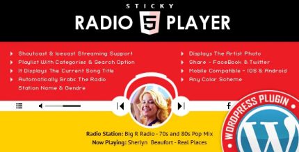 Sticky Radio Player - WordPress Plugin