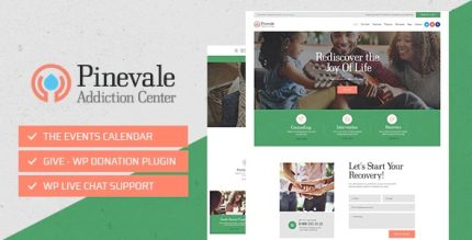 Pinevale - Addiction Recovery and Rehabilitation Center WordPress Theme