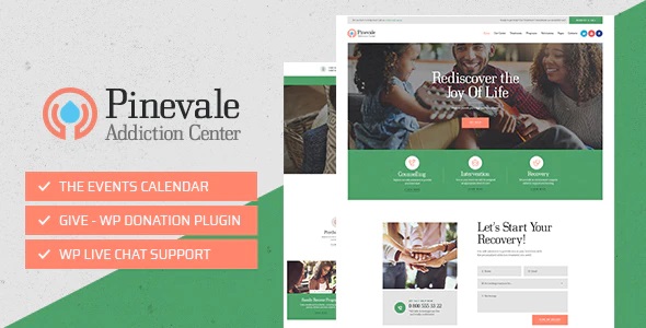 Pinevale 1.0.14 – Addiction Recovery and Rehabilitation Center WordPress Theme