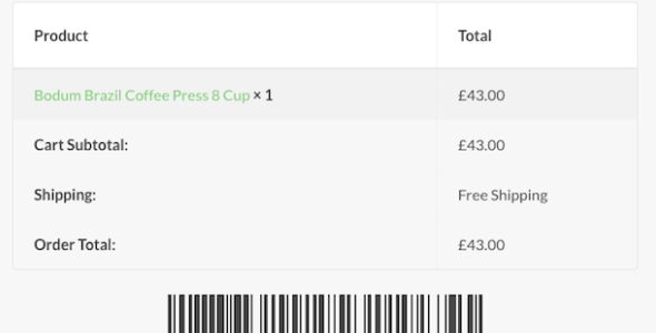 WooCommerce Order Barcodes 1.4.0