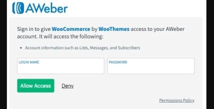 Woocommerce AWeber Newsletter Subscription