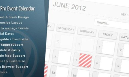 WordPress Pro Event Calendar