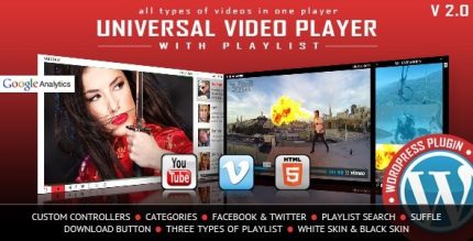 Universal Video Player - WordPress Plugin