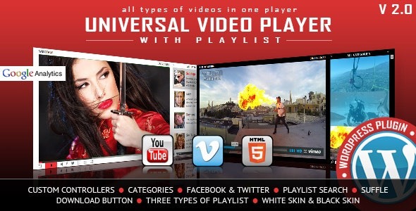 Universal Video Player 3.8.3 – WordPress Plugin