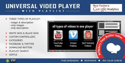 Universal Video Player for WPBakery Page Builder - Visual Composer Addon