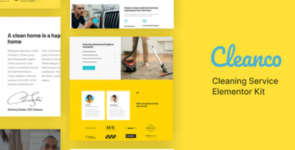 Cleanco 3.2.4 – Cleaning Service Company Template Kit