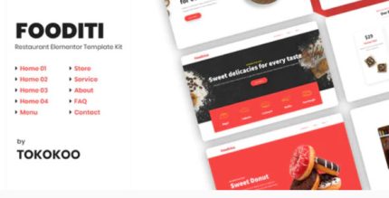 Fooditi - Restaurant and Cafe Elementor Template Kit