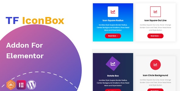 TF IconBox 1.0.3 –  Addon for elementor