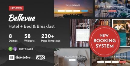Bellevue - Hotel + Bed and Breakfast Booking Calendar Theme