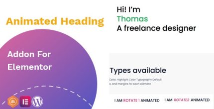 Animated Headline Addon For Elementor
