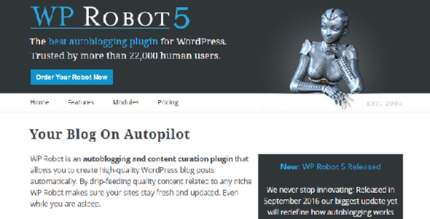 WP Robot 5 - The best autoblogging plugin for WordPress