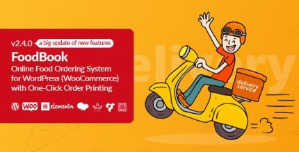 FoodBook - Online Food Ordering System for WordPress with One-Click Order Printing