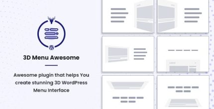 3D Menu Awesome - Stunning 3D Off Canvas Menu