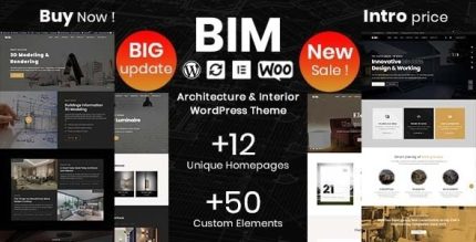 BIM - Architecture & Interior Design Elementor WordPress Theme