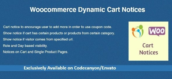 Woocommerce Dynamic Cart Notices 1.1.0