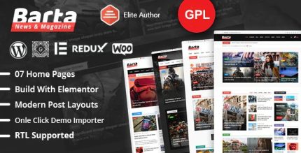 Barta - News & Magazine WordPress Theme