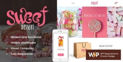 Sweet Dessert - Candy Shop & Cafe WordPress Theme - Candy Shop & Cafe WordPress Theme