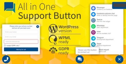 All in One Support Button + Callback Request. WhatsApp