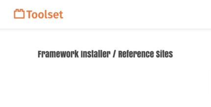 Toolset Framework Installer / Reference sites