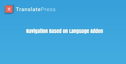 TranslatePress Navigation Based on Language Addon