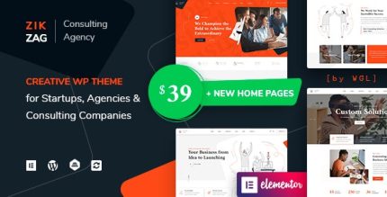ZikZag - Consulting & Agency WordPress Theme