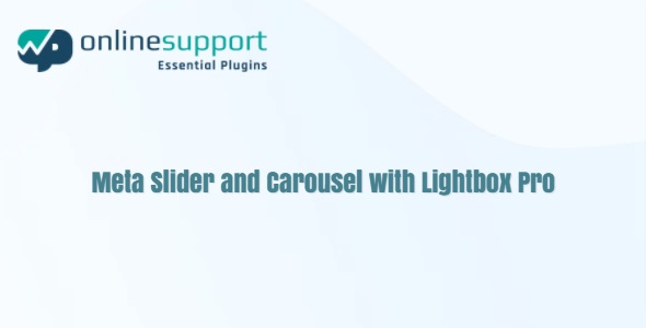 WP OnlineSupport Meta Slider and Carousel with Lightbox Pro 1.5.1