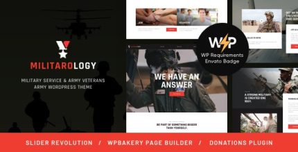 Militarology - Military Service WordPress Theme