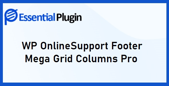 WP OnlineSupport Footer Mega Grid Columns Pro 1.5